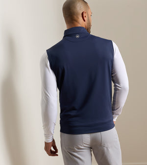 Peter Millar Galway Stretch Loop Terry Quarter-Zip Vest