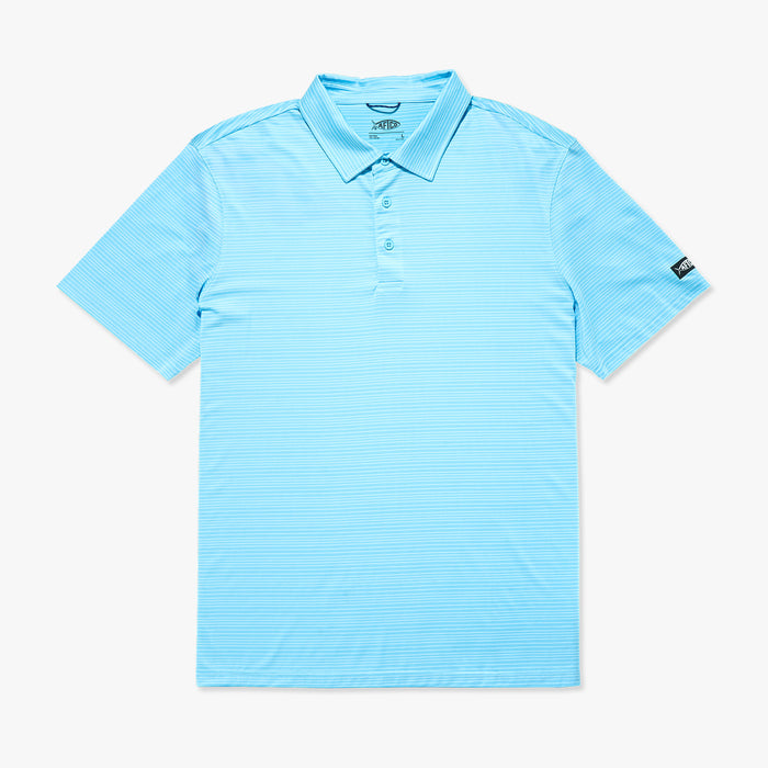 AFTCO MFG Men's Polo FATHOM / S Aftco Link SS Performance Polo Shirt M64221FTH
