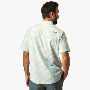 AFTCO MFG Men's Sport Shirt Aftco Boatbar SS Button Down Shirt