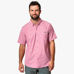 AFTCO MFG Men's Sport Shirt Aftco Boatbar SS Button Down Shirt