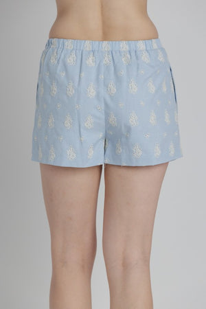 AUREUM Women's Shorts Floral Embroidered Shorts