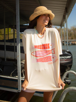 CHARLIE SOUTHERN Women's Tee Charlie Southern What a Catch Fish Tee