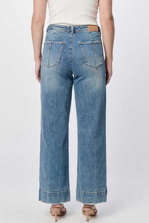 DEAR JOHN DENIM Women's Jeans Dear John Holly Button High Rise Clean Hem W/Slit || David's Clothing