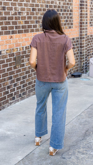 DEAR JOHN DENIM Women's Jeans Dear John Holly Button High Rise Clean Hem W/Slit || David's Clothing