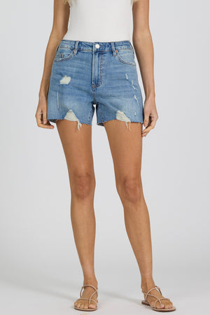 DEAR JOHN DENIM Women's Shorts Dear John GIGI Mid Rise Raw Hem Shorts