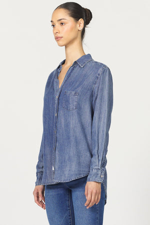 DEAR JOHN DENIM Women's Top Dear John Button Up Long Sleeve Tencel