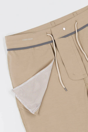 DEVIL DOG Mens Shorts Devil Dog Hybrid Short 8" - Sand || David's Clothing