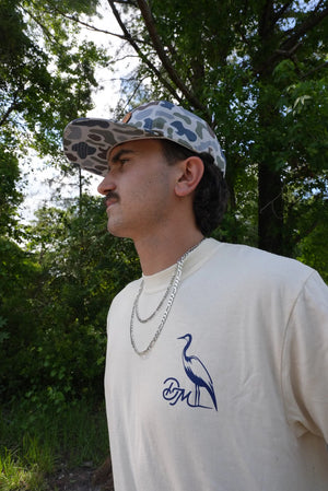 DIRTYMARSH Men's Tees Dirty Marsh Heron Flag Tee