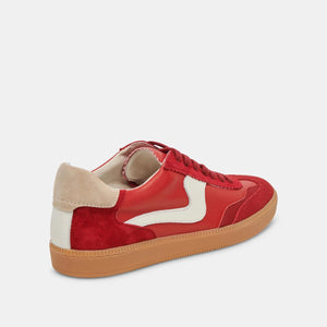 DOLCE VITA Women's Shoes Dolce Vita Notice Sneakers Crimson Suede || David's Clothing