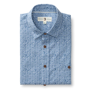 DUCKHEAD Men's Sport Shirt Duck Head Cotton Chambray Sport Shirt