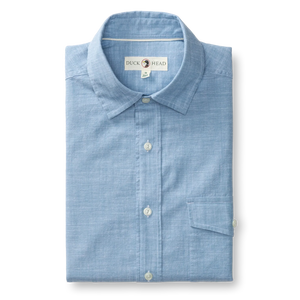 DUCKHEAD Men's Sport Shirt Duck Head Cotton Chambray Sport Shirt