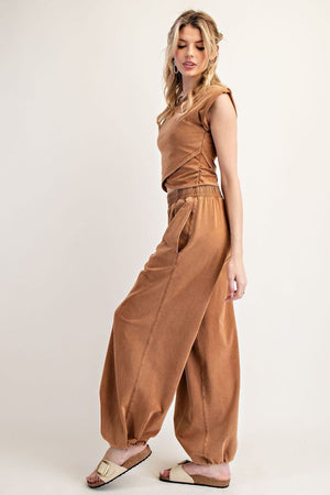 ee:some Women's Pants Solid Pocket Jogger Sweatpants || David's Clothing