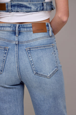 HIDDEN JEANS Women's Jeans Hidden Jeans Medium Vintage Clean High Rise Wide Comfort Flare