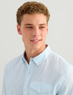 HUK FISHING Men's Sport Shirt Huk Chatham Seersucker Shirt