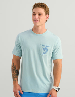 HUK FISHING Men's Tees Huk and Co Pocket Tee