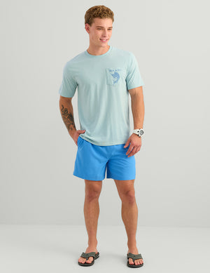 HUK FISHING Men's Tees Huk and Co Pocket Tee