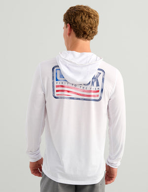 HUK FISHING Men's Tees Huk Drift Performance Hoodie Tee