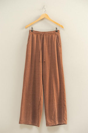 HYFVE INC. Women's Pants High-waist Drawstring Pintuck Pants