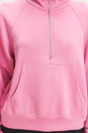 HYFVE INC. Women's Top Half-zip Collar Raglan Pullover