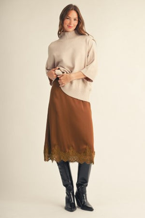 JODIFL Women's Sweaters Comfy Turtle Neck Sweater Top