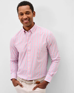 JOHNNIE O Men's Sport Shirt Johnnie-O Everyday Performance Button Down Shirt - Tinsley Plaid