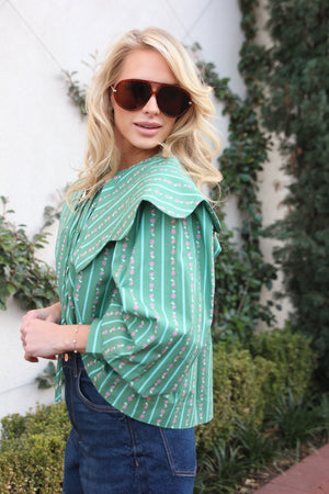 KARLIE CLOTHES Women's Top 00000- FIX LISTING *** 222 PETER PAN COLLAR