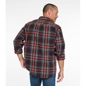 L.L.Bean Men's Sport Shirt L.L.Bean Men's Scotch Plaid Flannel Shirt, Traditional Fit