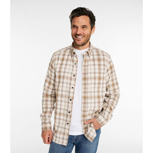 L.L.Bean Men's Sport Shirt L.L.Bean Men's Scotch Plaid Flannel Shirt, Traditional Fit