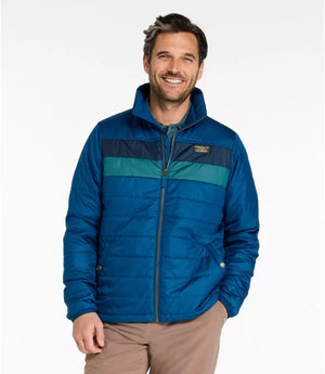 LL Bean Men's Jackets L.L. Bean Men's Mountain Classic Puffer Jacket, Colorblock