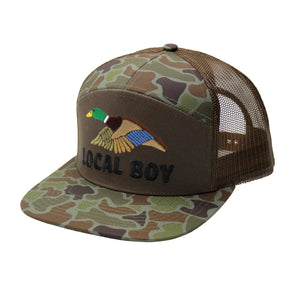 LOCAL BOY OUTFITTERS Men's Hats LOCALFLAGE OD/BROWN / OS Local Boy Men's 7 Panel Wild Duck Hat L3000212LODB