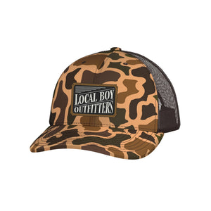 LOCAL BOY OUTFITTERS Men's Hats OLD SCHOOL CAMO / OS Local Boy Men's Outlaw Trucker Hat || David's Clothing L3000375OSC