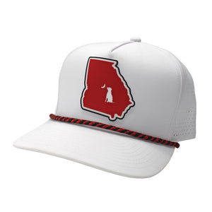 LOCAL BOY OUTFITTERS Men's Hats RED/BLACK Local Boy Men's Collegiate Patch Perforated Rope Hat L3000812RAB