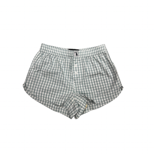 LOCAL GIRL 28-Women's Activewea JADE GRN / M Local Girl Gingham Boxer Short L5160005SS26