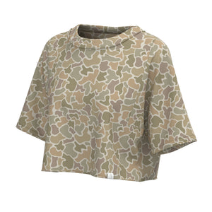 LOCAL GIRL Women's Tee FOREST CAMO DESERT / XS Local Girl Boxy Crop T-Shirt L5110000FCD