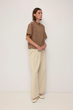 MOD REF CLOTHIN Women's Top Relaxed Striped T-Shirt