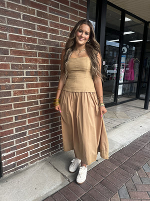 MUSTARD SEED Women's Dresses Corset Lined Strapless Dress