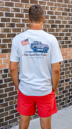 OLD ROW Men's Tees Old Row Good Boy's Club Jeep USA Pocket Tee