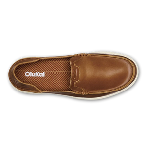 OLUKAI Mens Shoes Olukai Kākaha Nia Men’s Leather Slip-On Shoes || David's Clothing