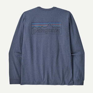 PATAGONIA Men's Tees CURRENT BLUE / S Patagnia Men's Long-Sleeved P-6 Logo Responsibili-Tee 38518POCT