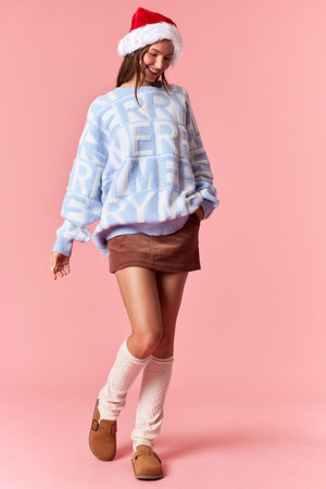 PEACH LOVE Women's Sweaters Merry 3d Yarn Pullover Sweater