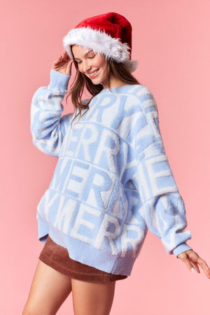 PEACH LOVE Women's Sweaters Merry 3d Yarn Pullover Sweater