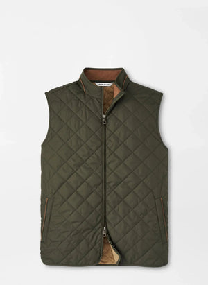PETER MILLAR Men's Outerwear DARK OLIVE / M Peter Millar Essex Vest ME0Z01