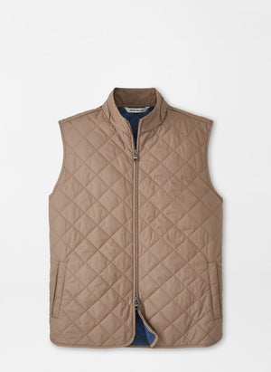 PETER MILLAR Men's Outerwear POPLAR BROWN / S Peter Millar Essex Vest MF25Z01