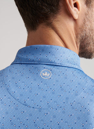 PETER MILLAR Men's Polo Peter Millar Costanzo Geo Performance Jersey Polo || David's Clothing