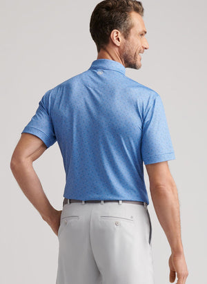 PETER MILLAR Men's Polo Peter Millar Costanzo Geo Performance Jersey Polo || David's Clothing