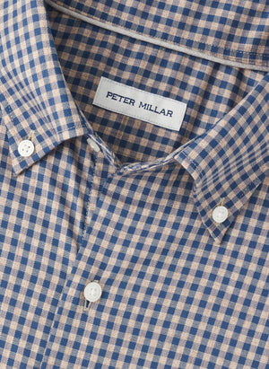 PETER MILLAR Men's Sport Shirt Peter Millar Conway Crown Lite Cotton-Stretch Sport Shirt