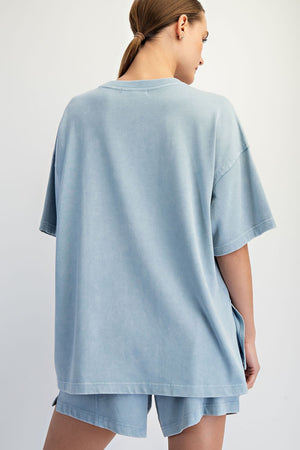 RAE MODE Mineral Washed Side Slit Short Set