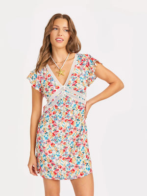 SADIE AND SAGE Women's Dresses Cove V Neck Mini Dress