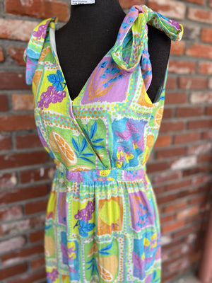 SADIE AND SAGE Women's Dresses Mimosa Shoulder Ties Surplice Midi Dress