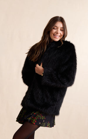 SADIE AND SAGE Women's Jackets Sadie and Sage Mathilde Faux Fur Coat